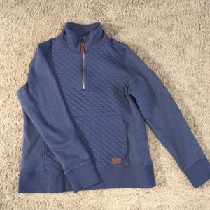 LL bean quilted quarter zip